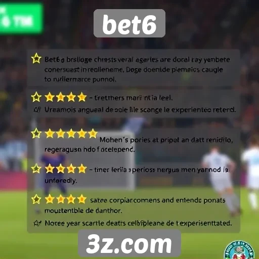 Feedback dos usuários sobre a experiência no Bet6